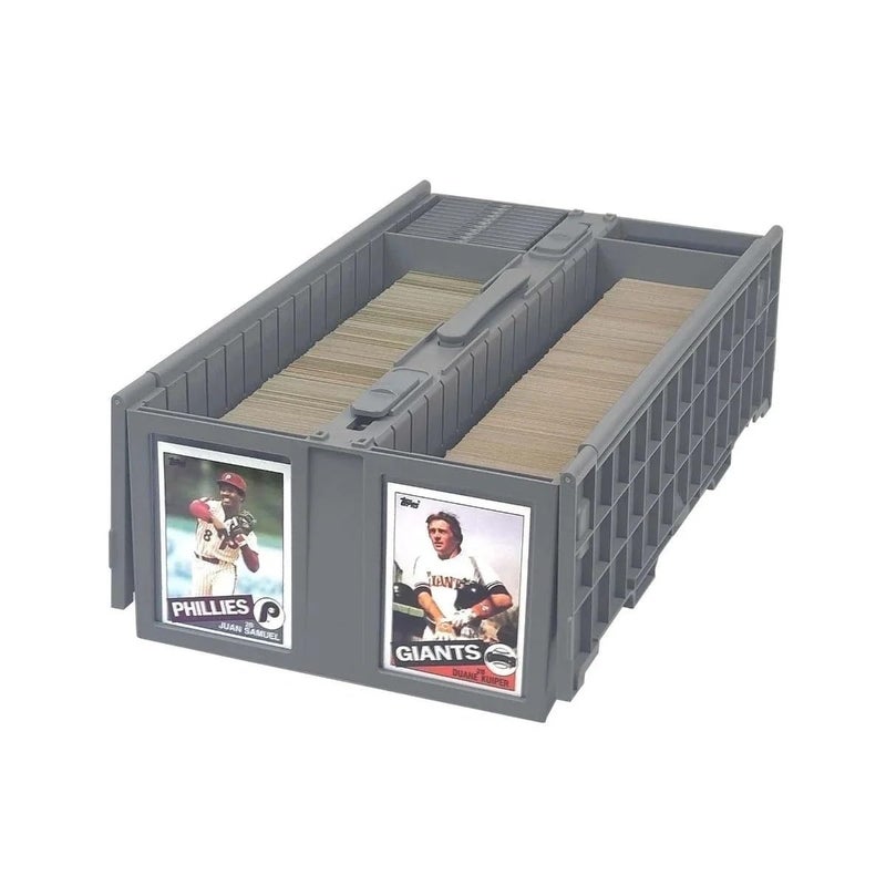 BCW Collectible Card Bin - Holds up to 1600 Cards - Single Gray | Large Card Storage Box for Loose Trading Cards | Pokemon, MTG, and Sports Card Storage Boxes | Plastic Sorting Card Box - Image 1