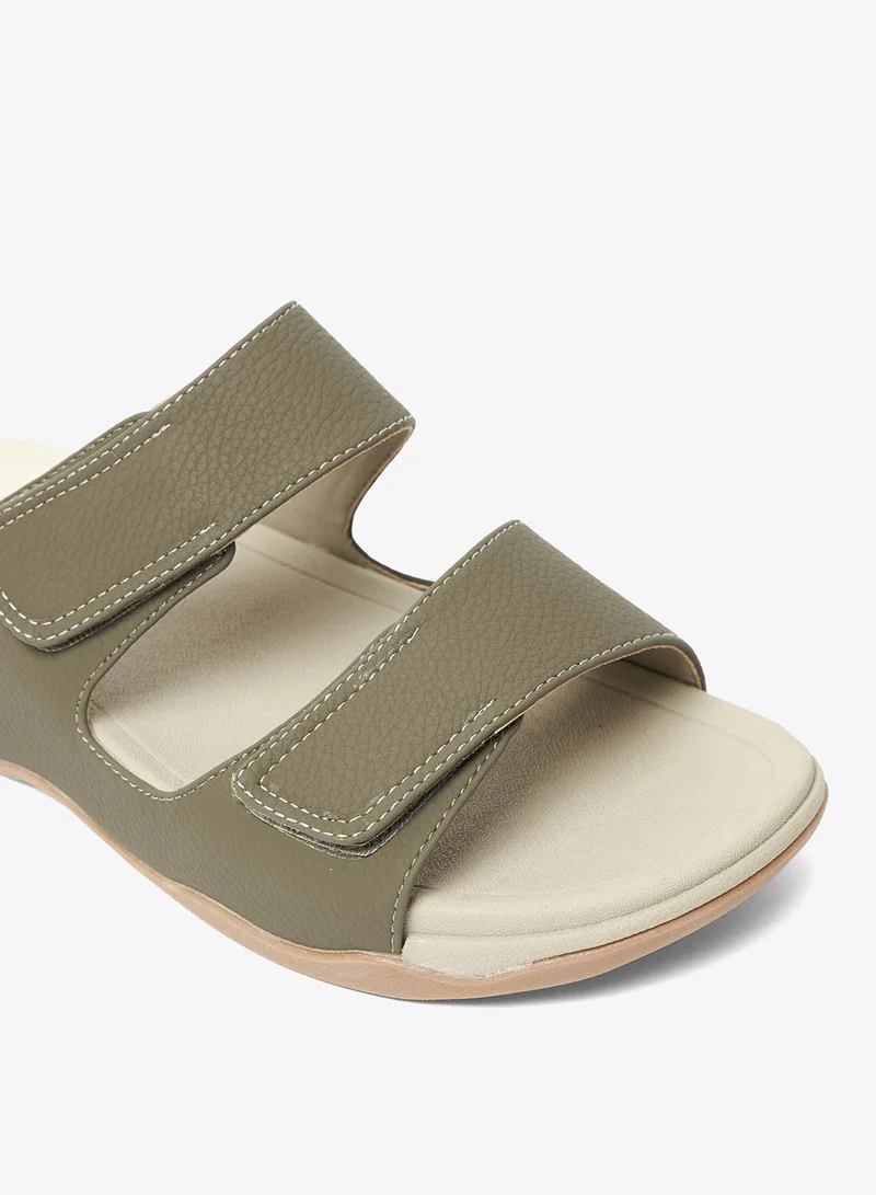 Geoomnii OLIVE Geoomnii Mens Arabic Sandals Olive for Men | Best Price UAE