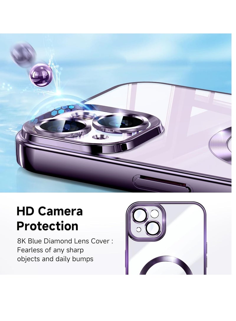 ELTRAZONE ELTRAZONE for iPhone 13 Case with Integrated Camera Lens Protection [TOP N56 Magnets] [Military Grade Drop Protection] for Magsafe Women Men iPhone 13 Cover Case 6.1" Pink - Image 3