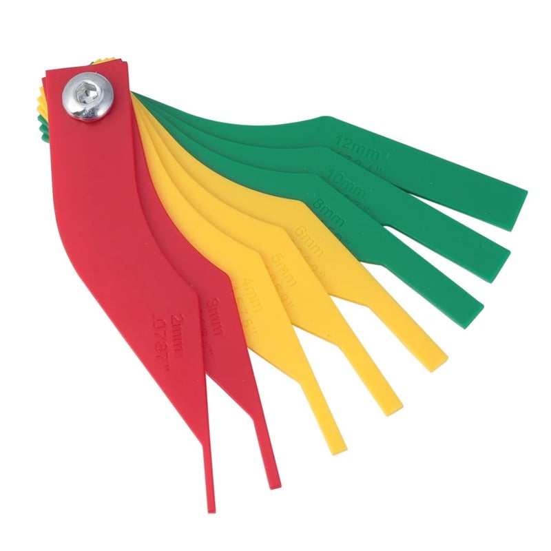 Brake Pad Thickness Gauge Tool for Disc and Drum Brake Systems Wear Inspection - Image 2