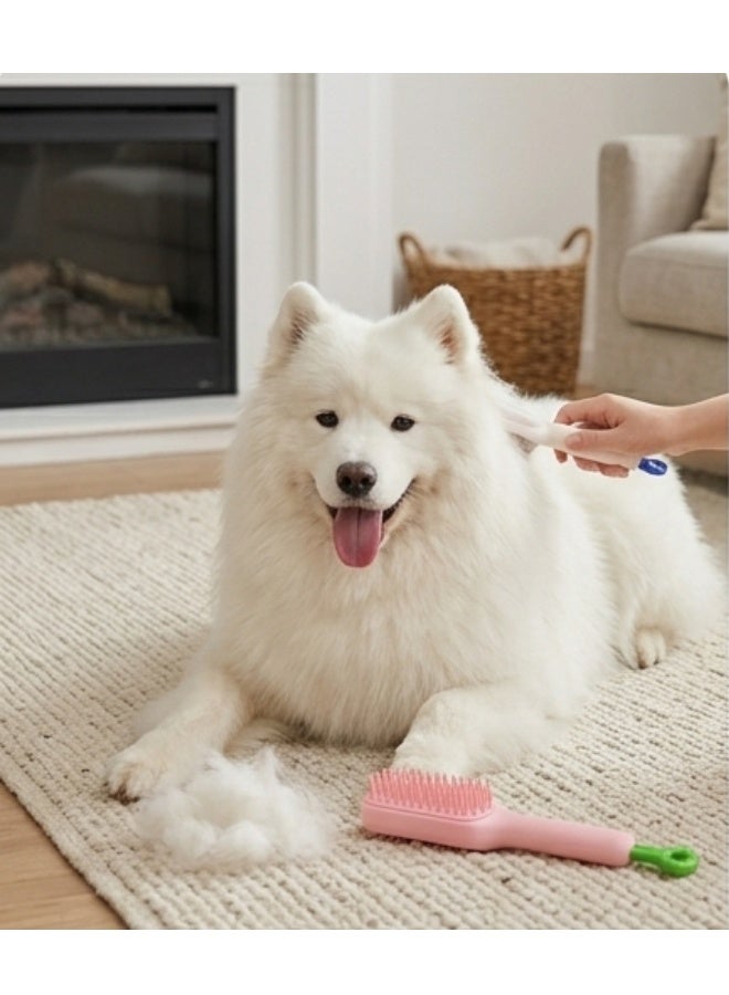 Multifunctional Self-Cleaning Pet Hair Brush with Retractable Bristles – Anti-Static Massage Grooming Comb for Dogs & Cats – Soft Detangling Brush for Long and Short Fur – Pain-Free Easy Clean Pet Grooming Tool for Home Use - Image 4