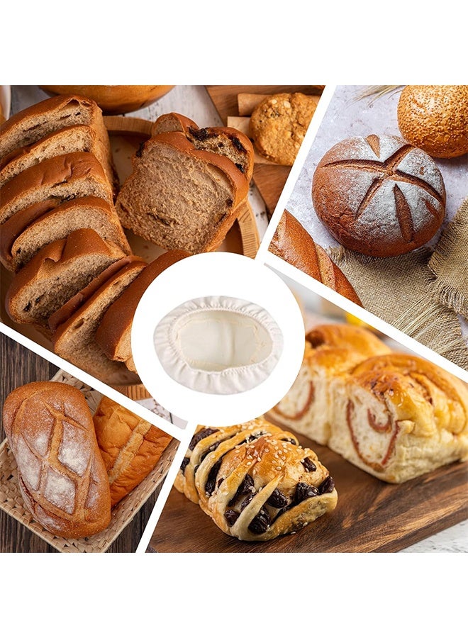 2 Pieces Oval Banneton Proofing Cloth liner, 10 inch Bread Proofing Basket Liner, Sourdough Baking Dough Basket Cloth Liner for Bakery Home Baking (Basket Not Included) - Image 5