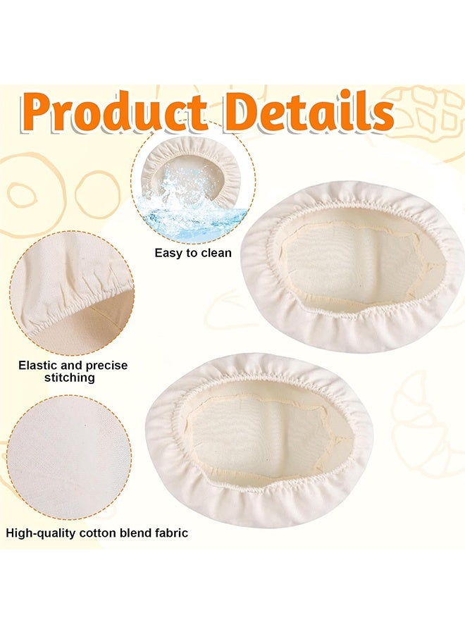 2 Pieces Oval Banneton Proofing Cloth liner, 10 inch Bread Proofing Basket Liner, Sourdough Baking Dough Basket Cloth Liner for Bakery Home Baking (Basket Not Included) - Image 3