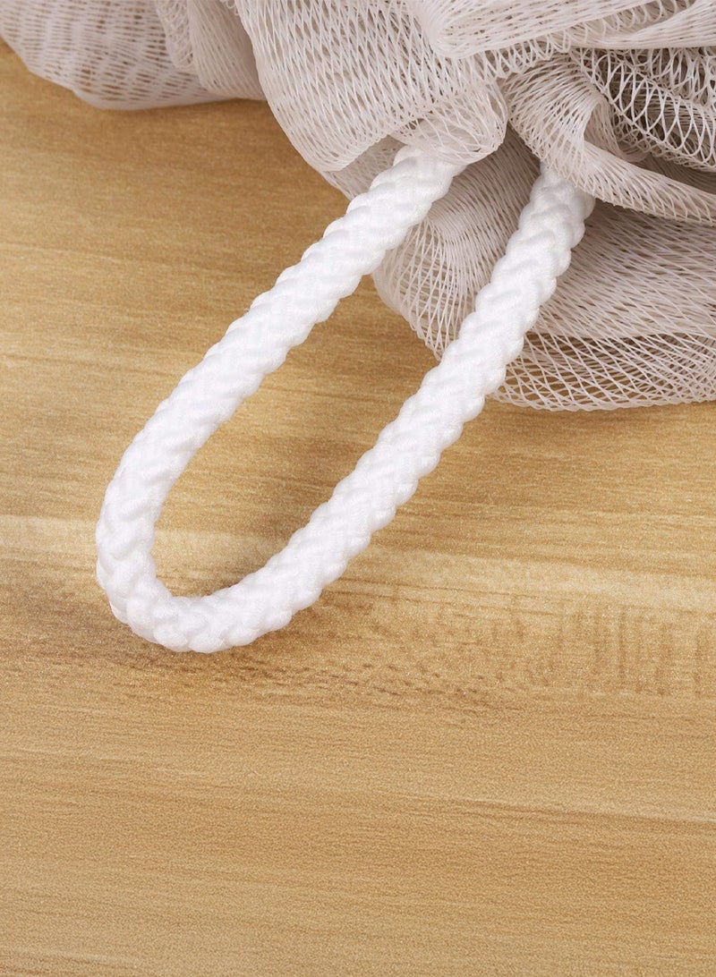 AEENAA Bath Sponge Loofah Mesh Pouf Body Wash Scrunchies Shower Puff Pack of 4 - Image 2