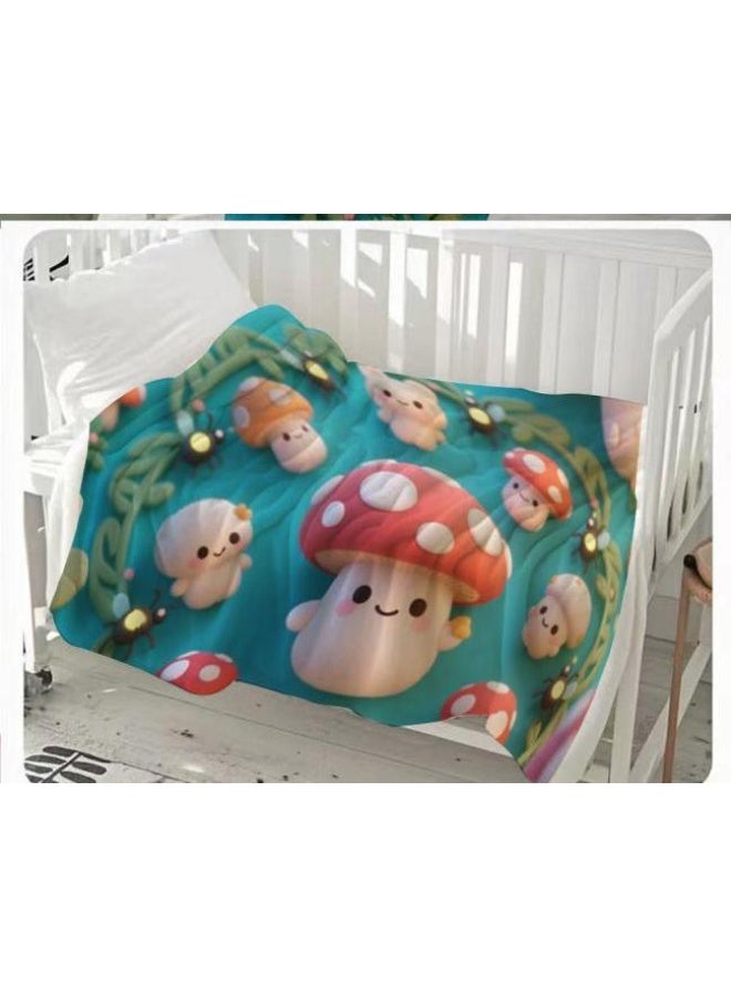 general Flannel thin blanket (warm and comfortable, suitable for sleep, gaming, dust removal and sandproof) 150cm*200cm - 790 - Image 1