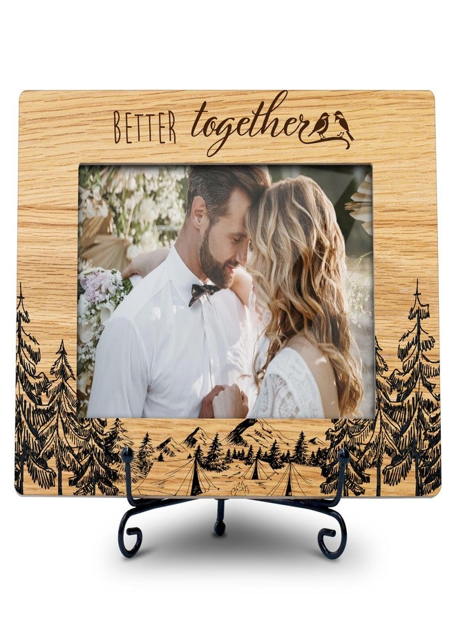 YQV Wedding Picture Frame, Engagement Gifts for Newly Couple 2024, 4x6 Picture Frame, Better Together Photo Frame, Living Room Office Desk Table Decor-A13 - Image 1