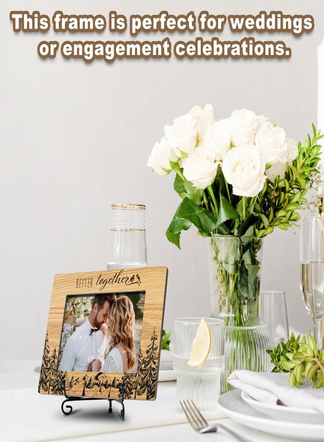 YQV Wedding Picture Frame, Engagement Gifts for Newly Couple 2024, 4x6 Picture Frame, Better Together Photo Frame, Living Room Office Desk Table Decor-A13 - Image 3