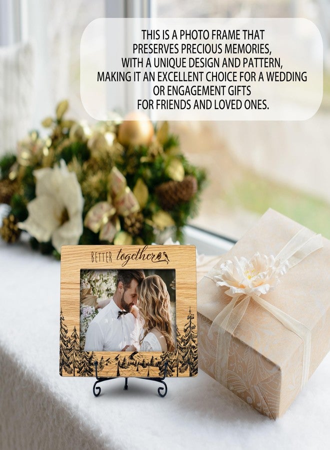 YQV Wedding Picture Frame, Engagement Gifts for Newly Couple 2024, 4x6 Picture Frame, Better Together Photo Frame, Living Room Office Desk Table Decor-A13 - Image 5