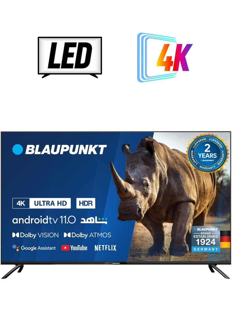 بلوبونكت - Blaupunkt 50UBC6000D - تلفزيون 50 بوصة 4K-UHD ذكي بنظام Android مع Dolby Vision و Dolby Atmos - Image 1