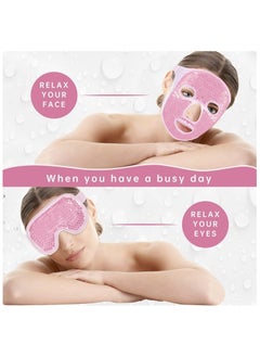 Folanry Gel Beads Face Eye Mask Kit,Hot Cold Compress Pack,Ice Pack,Reduce Face Puff,Dark Circles (Face and Eye Mask)  - Image 3