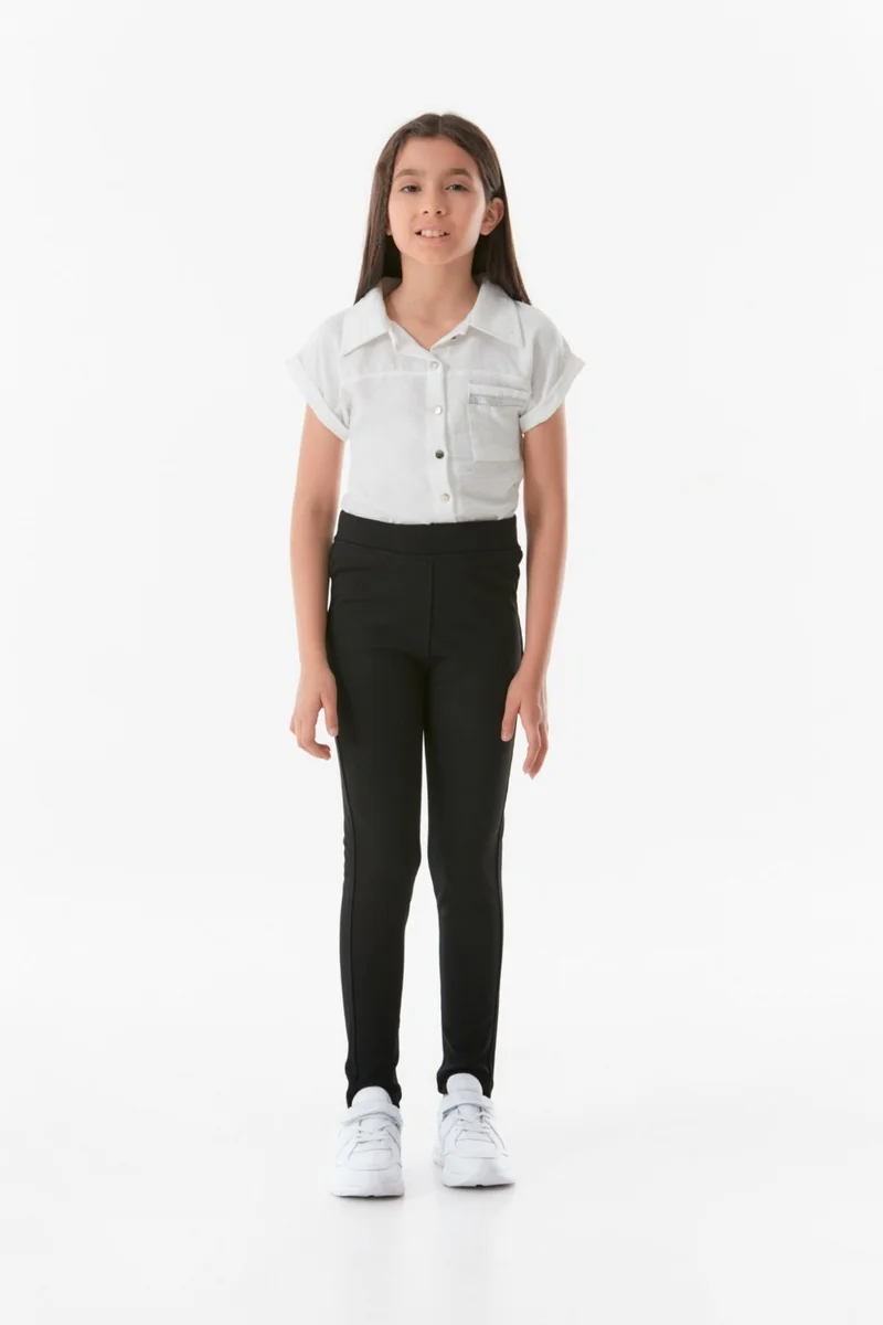فولامودا Steel Fabric High Waist Pocket Girls' Tights