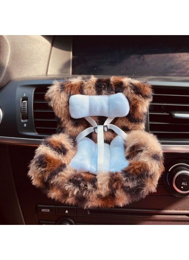 LABUBU Mini Car seat for Labubu - The Monsters Have A Seat Vinyl Plush（With air outlet clip + scented tablets）  - Image 1