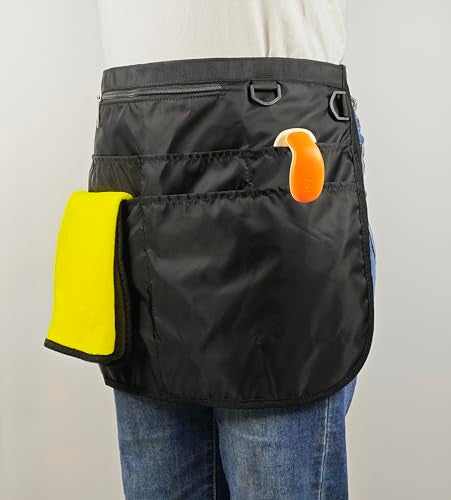 Bafelia Waterproof Cleaning Apron with 7 Pockets, Cleaning Supplies for Housekeeping, Lightweight and Durable Maid Apron (Black) - Image 3