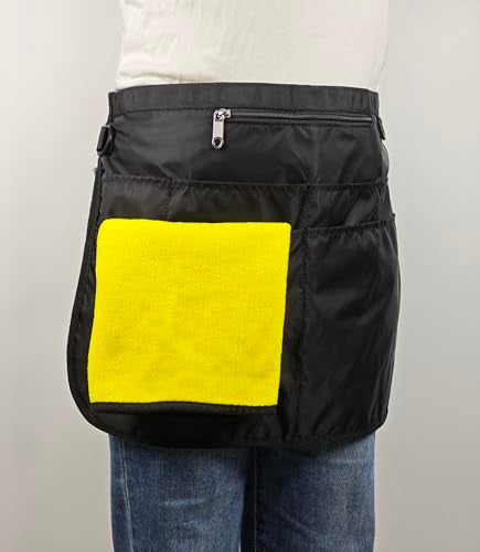 Bafelia Waterproof Cleaning Apron with 7 Pockets, Cleaning Supplies for Housekeeping, Lightweight and Durable Maid Apron (Black) - Image 4