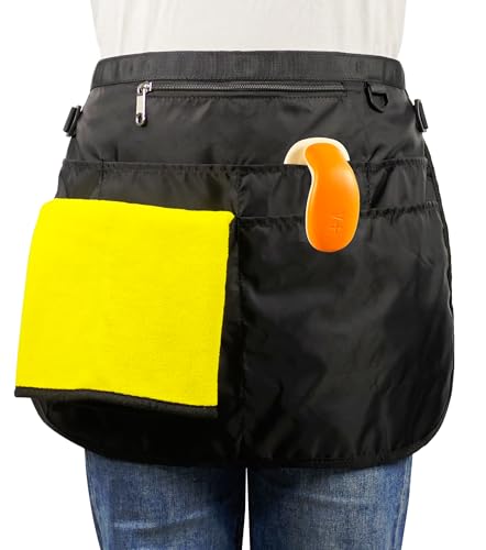 Bafelia Waterproof Cleaning Apron with 7 Pockets, Cleaning Supplies for Housekeeping, Lightweight and Durable Maid Apron (Black) - Image 1