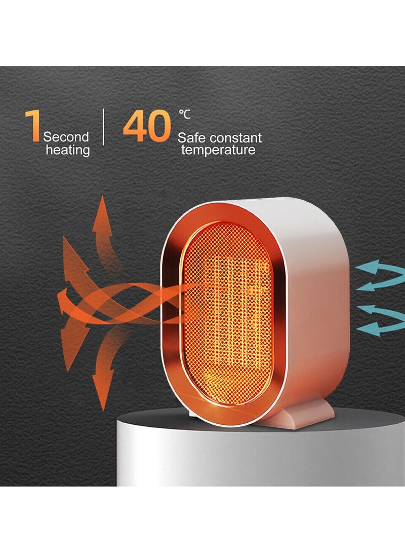 DubaiGallery 1200W Electric Heater, Portable Ceramic Fan Heater Low Energy Silent with 2 Adjustable Thermostat Overheat & Tip Over Protection, Heater for Home, Bathroom, Bedroom, Living Room, Office - Image 4