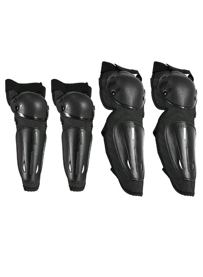 4-Piece Motocross Knee Pads Protector Guard - Image 1