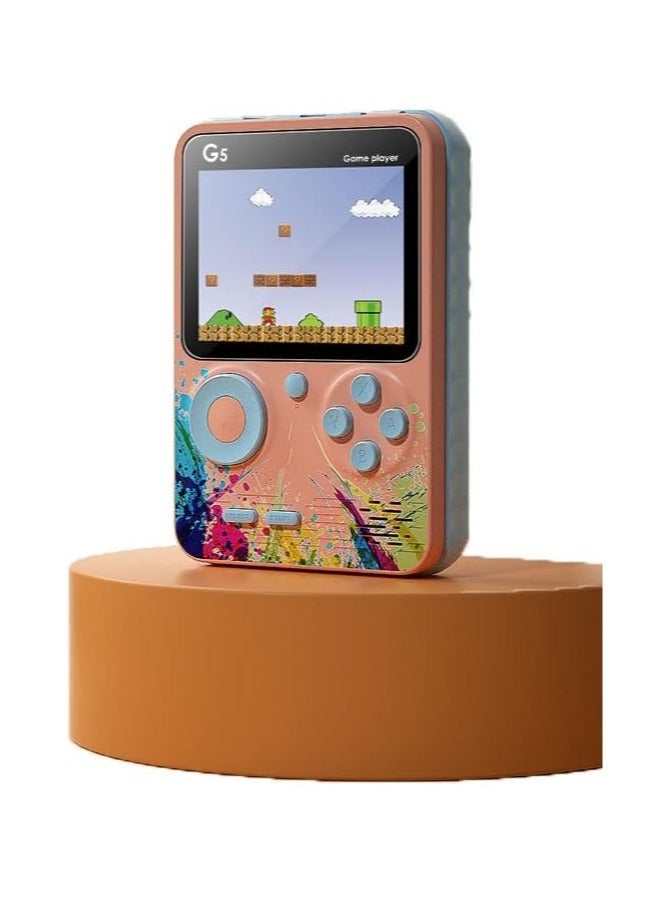 "G5 Handheld Game Console – Cartoon Version, Nostalgic Double Mini Portable Macaron Gaming Device" - Image 1