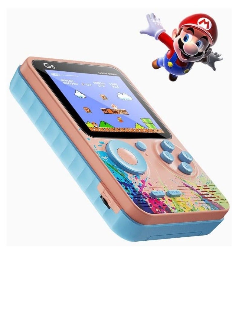 "G5 Handheld Game Console – Cartoon Version, Nostalgic Double Mini Portable Macaron Gaming Device" - Image 2