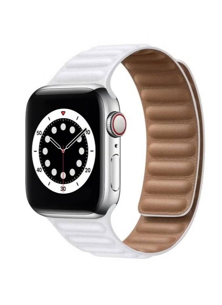 Compatible with Apple Watch Band 41mm 40mm 38mm, Genuine Leather Watch Strap Replacement for Apple Watch Series 7/6/5/4/SE/3/2/1 iWatch - Image 1