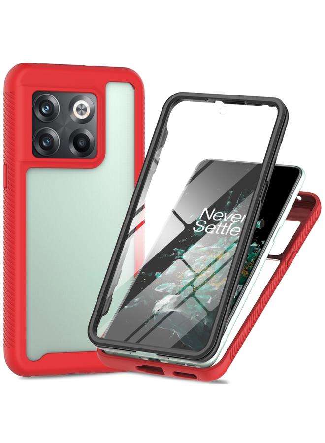 Green Tiger OnePlus 10T Starry Sky Full Body Hybrid Shockproof Phone Case Red - Image 1