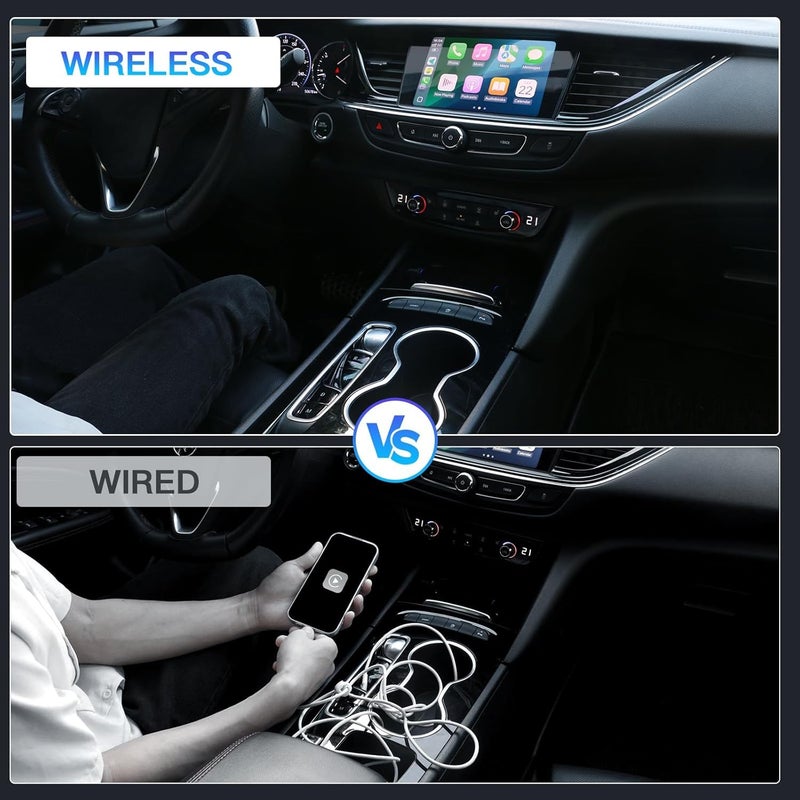 CarABC Wireless CarPlay Adapter for Apple iPhone - Converts Factory Wired to Wireless CarPlay, Plug-and-Play, Auto Connect, Compatible with Car from 2014 Onwards & iOS 10 + - Image 3