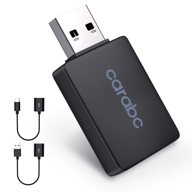 CarABC Wireless CarPlay Adapter for Apple iPhone - Converts Factory Wired to Wireless CarPlay, Plug-and-Play, Auto Connect, Compatible with Car from 2014 Onwards & iOS 10 + - Image 1