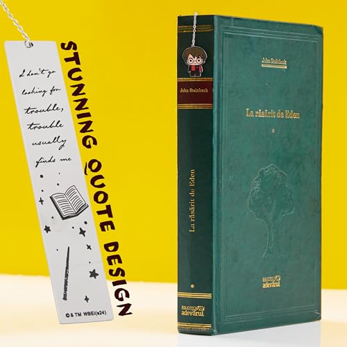 Harry Potter Metal Bookmark with Hanging Charm Golden Snitch Hogwarts Reading Gifts Book Lovers Gift Box (Harry Potter) - Image 5