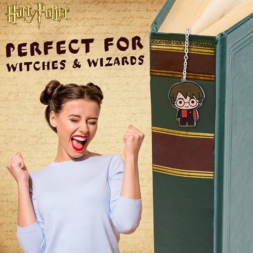 Harry Potter Metal Bookmark with Hanging Charm Golden Snitch Hogwarts Reading Gifts Book Lovers Gift Box (Harry Potter) - Image 3