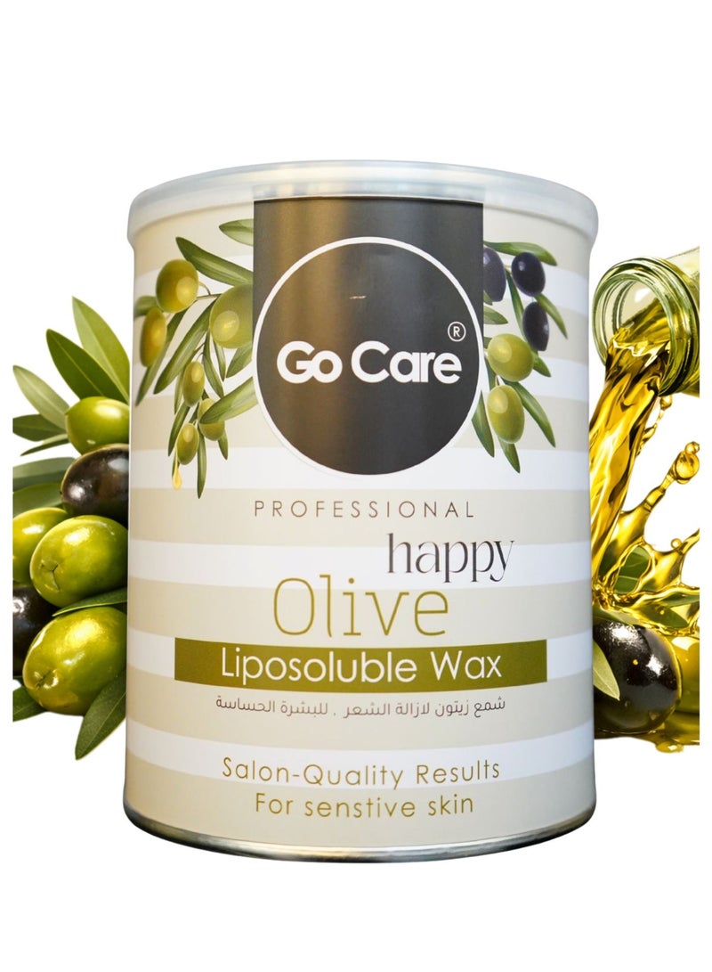 GOCARE Go Care GoCare Professional Happy Olive Liposoluble Wax for Sensitive Skin, Salon-Quality - Image 1