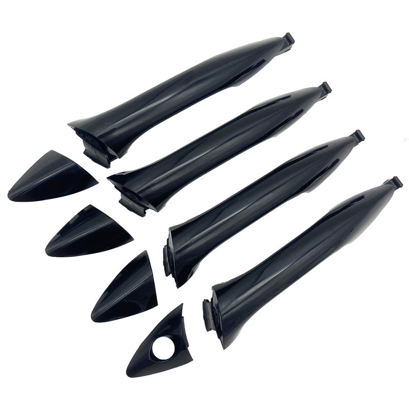 Cheriezing Black Exterior Door Handle Compatible with 20112016 Elantra Front Rear Left Right Side Replace 826513X000 Set of 4 - Image 2