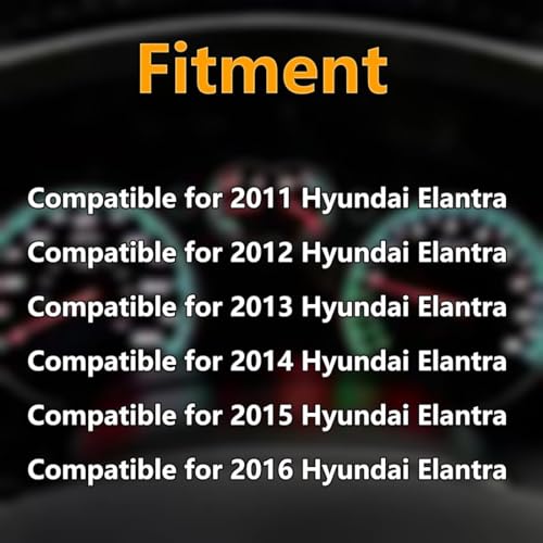Cheriezing Black Exterior Door Handle Compatible with 20112016 Elantra Front Rear Left Right Side Replace 826513X000 Set of 4 - Image 3