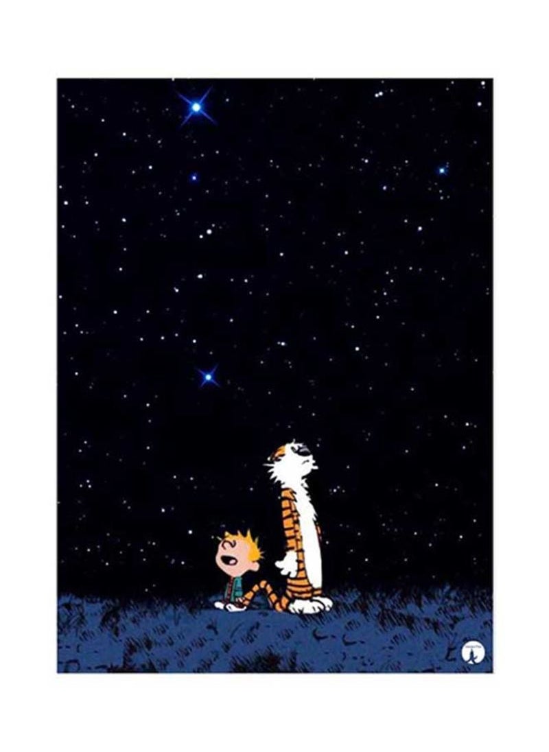 RKN Calvin And Hobbes Metal Plate Poster Multicolour 15x20centimeter 