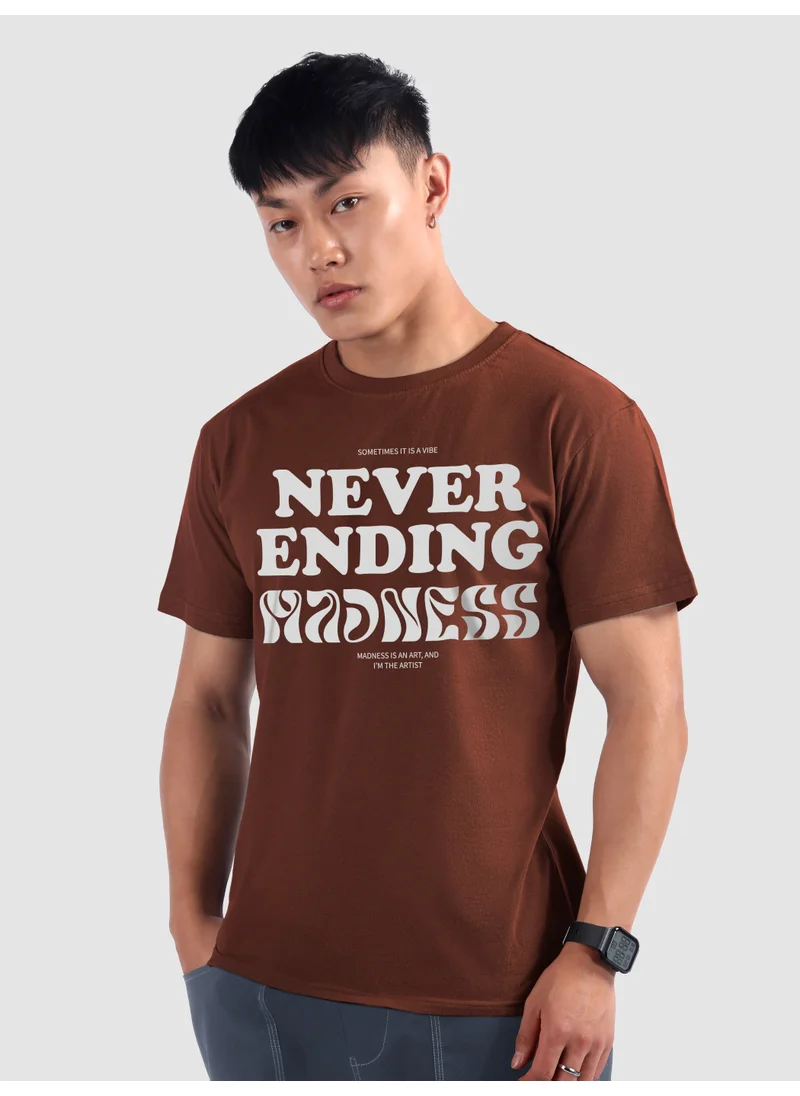 Beyoung Never Ending Madness Half Sleeve T-Shirt