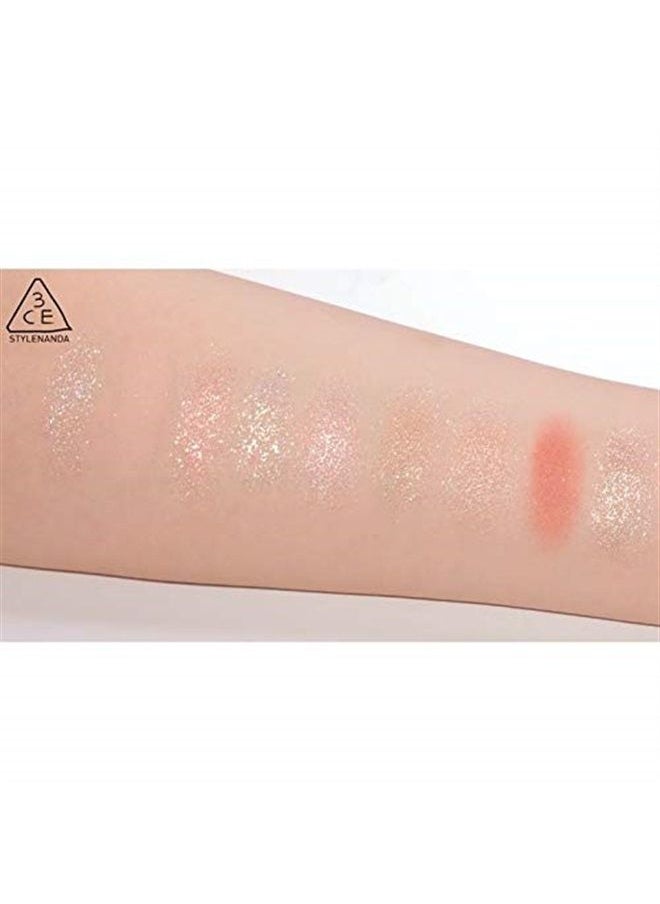 3ce - Multi Eye Color Palette #Delightful 9Colors Peal Glow Eye Shadow Staylenanda - Image 1