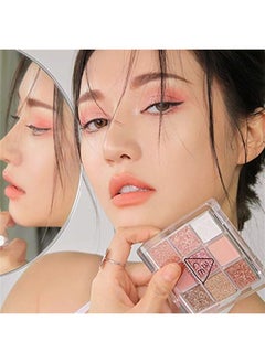 3ce Multi Eye Color Palette #Delightful 9Colors Peal Glow Eye Shadow Staylenanda  - Image 2