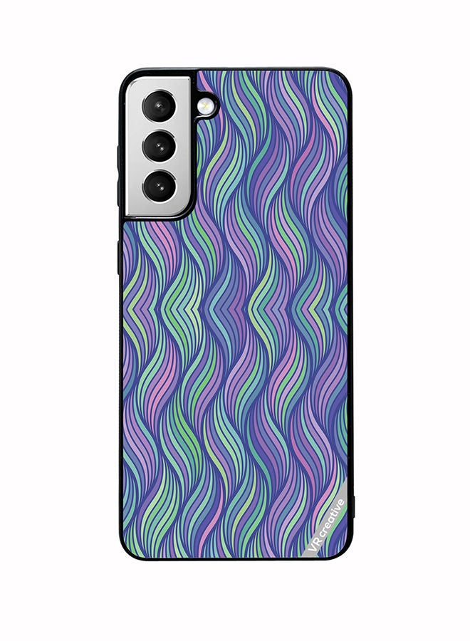 VR CREATIVE Protective Case Cover For Samsung Galaxy S22 5G Strips Design Multicolour - Image 1