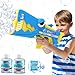Britik Bubble Gun for Kids Ages 48 Shark Light Up Bubble Machine for Toddlers Rechargeable 2 Bubble Solution Outdoor Toy Party Birthday Gift for 3 4 5 6 7 8 Year Old - Image 2