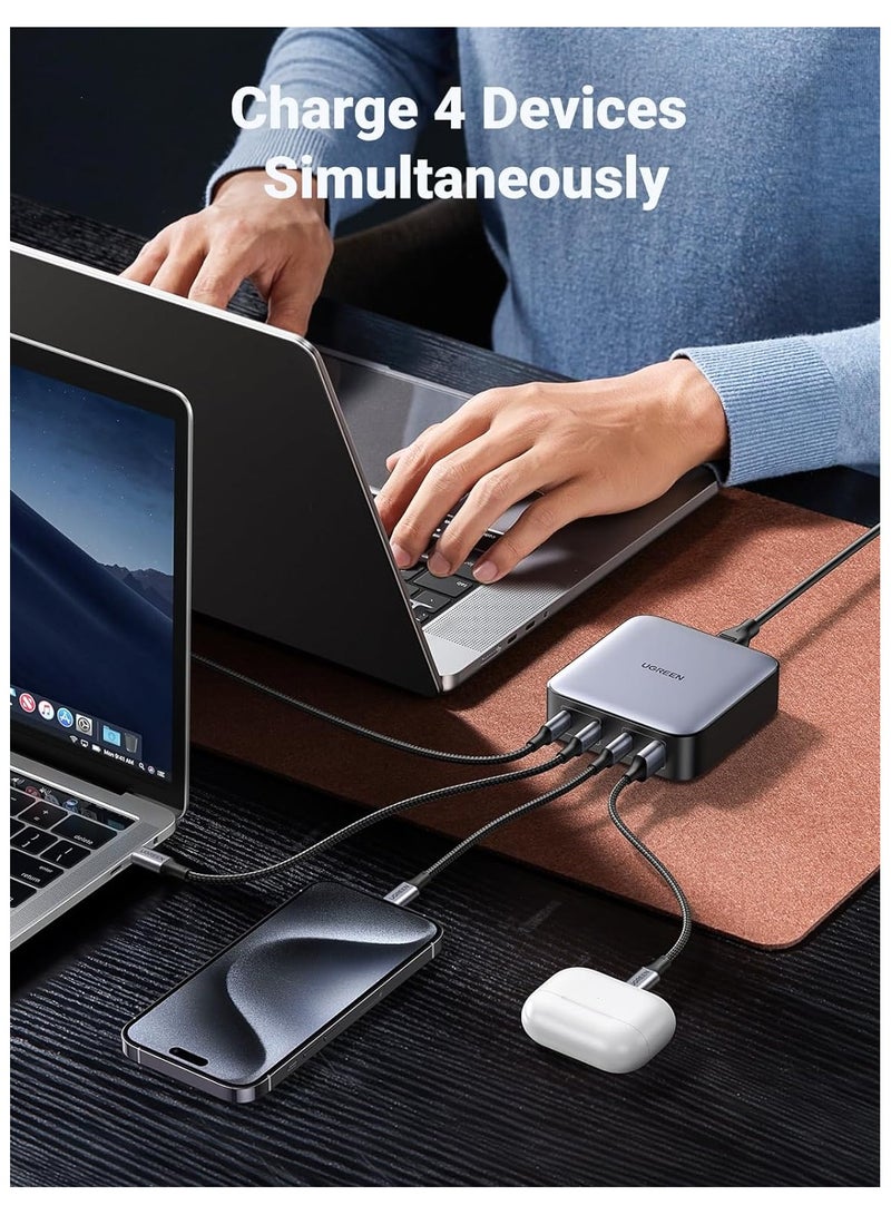 UGREEN Nexode USB C Charger 100W GaN Desktop Charger 4 Ports Laptop Adapter - Image 4