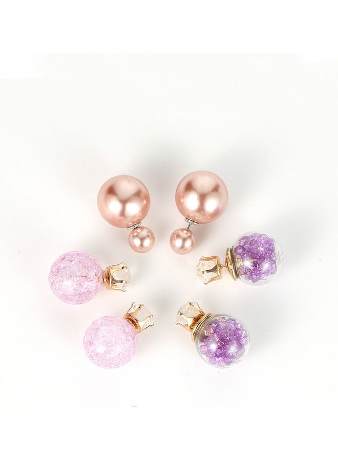 NIBEMINENT 3-Pair Exquisite Elegant Trendy Earrings - Image 1