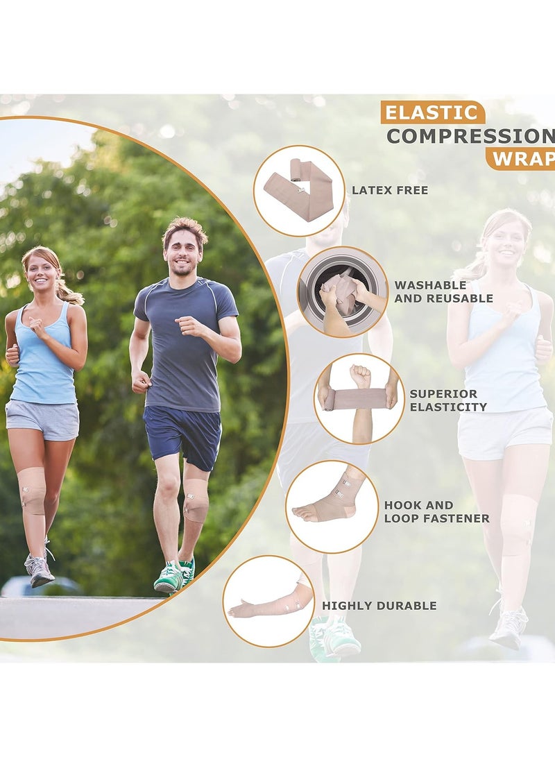 Medical Elastic Bandage Wrap – 4 Pack - Image 3