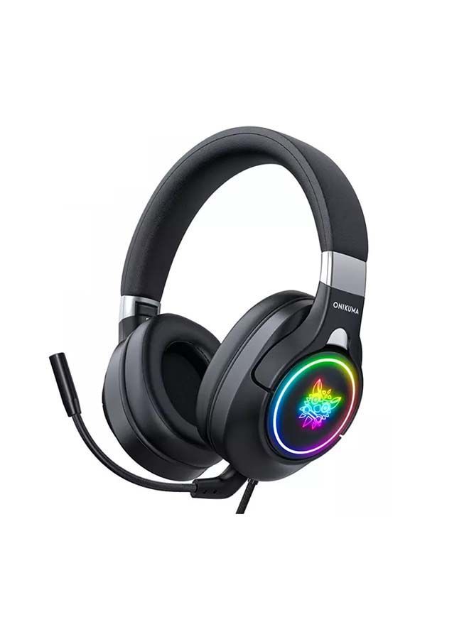 NIBEMINENT Wired Stereo Headphone With Microphone RGB PC  - Image 1