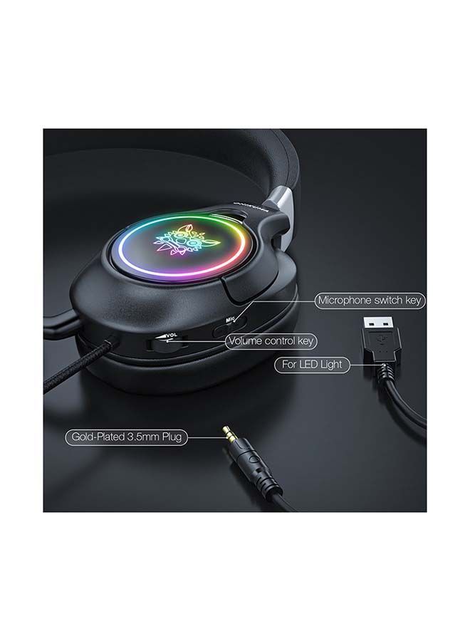 NIBEMINENT Wired Stereo Headphone With Microphone RGB PC  - Image 5