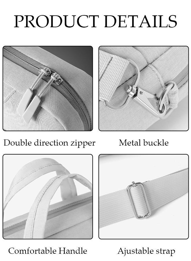 DUNISO 15.6 Inch Laptop Bag with Multi Compartment Lightweight Laptop Hand Bag Crossbody Bag Travel Business Briefcase Water-Resistant Dust-proof Shoulder Messenger Bag for Men and Women Work Office - Image 3