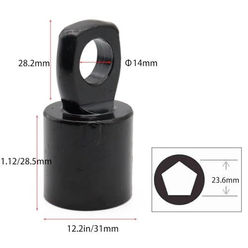 Txouoxt 5194228010 Handle, Spare Wheel Carrier bolt Spare Tire Socket Tool Compatible with Toyota 04-06 Lexus RX330, 07-09 RX350, 18-22 RX350L, 06-08 RX400h, 2004-2023 Highlander, 2004-2016 Sienna - Image 3