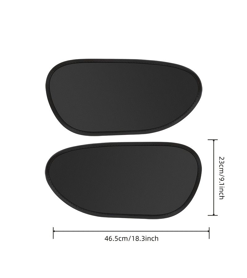 2 Piece Car Sun Visor Set Summer Thermal Insulation Driver Side Easy Install Electrostatic - Image 3