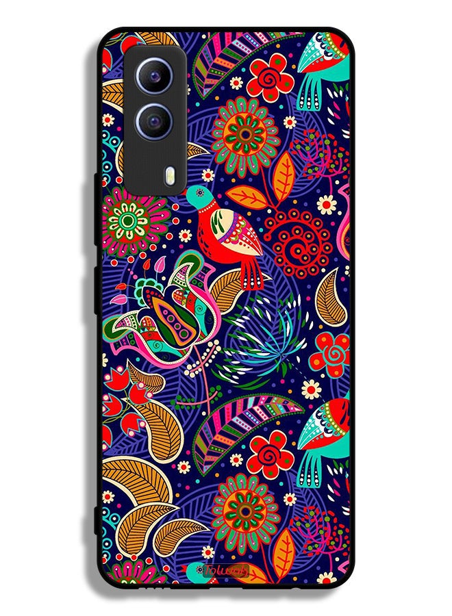 Tolwak Vivo T1x Protective Case Cover Birds And Floral Pattern - Image 2