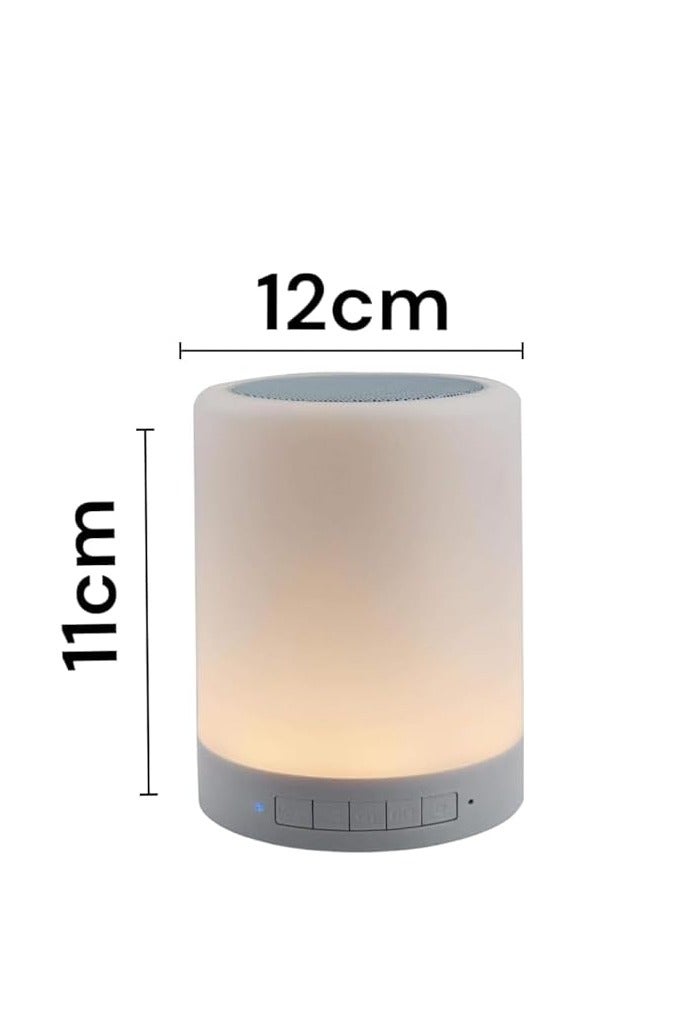 LED Touch Lamp Rechargeable Bluetooth 3D Bass Speaker with Dancing Light Feature - Image 3