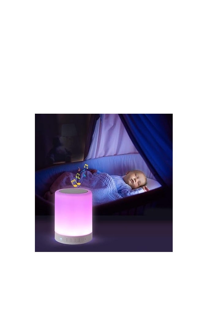 LED Touch Lamp Rechargeable Bluetooth 3D Bass Speaker with Dancing Light Feature - Image 4