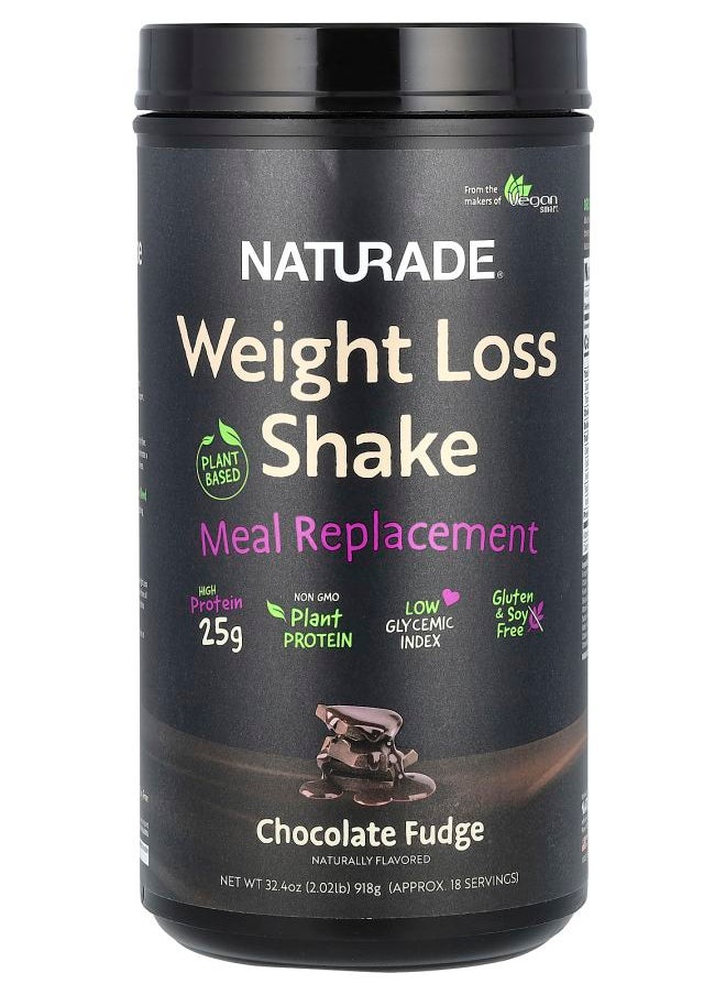 Naturade - Weight Loss Shake Plant Based Meal Replacement Chocolate Fudge 2.02 lb (918 g) - Image 1